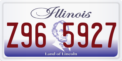 IL license plate Z965927