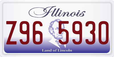 IL license plate Z965930