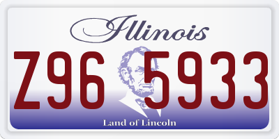 IL license plate Z965933