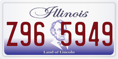 IL license plate Z965949