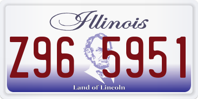 IL license plate Z965951