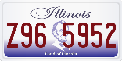 IL license plate Z965952