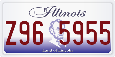 IL license plate Z965955