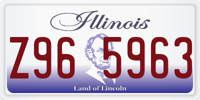 IL license plate Z965963