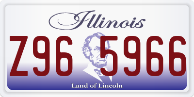 IL license plate Z965966