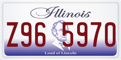 IL license plate Z965970