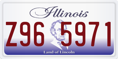 IL license plate Z965971