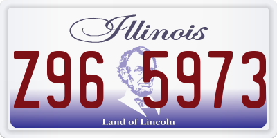 IL license plate Z965973