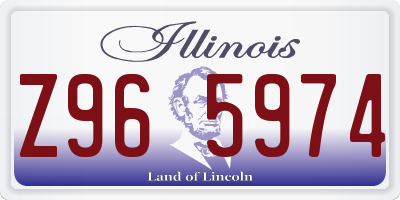 IL license plate Z965974