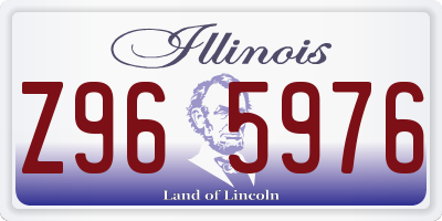 IL license plate Z965976