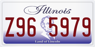 IL license plate Z965979