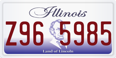 IL license plate Z965985