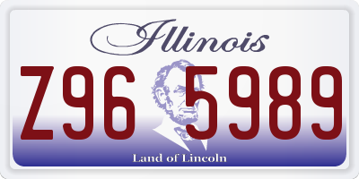 IL license plate Z965989