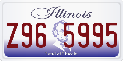 IL license plate Z965995