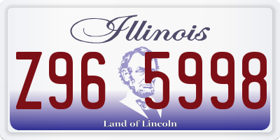 IL license plate Z965998