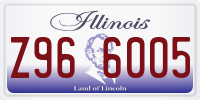 IL license plate Z966005