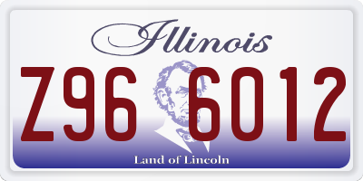 IL license plate Z966012