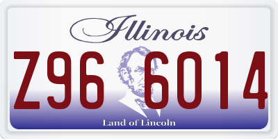 IL license plate Z966014