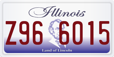 IL license plate Z966015
