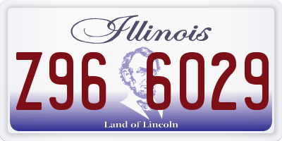 IL license plate Z966029