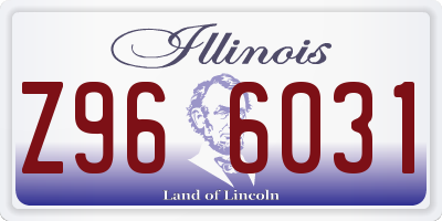 IL license plate Z966031