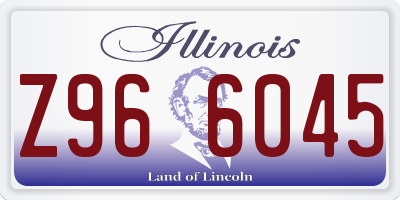 IL license plate Z966045