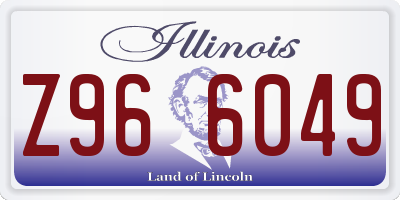 IL license plate Z966049