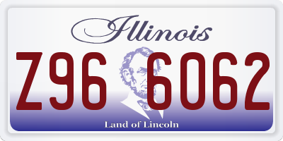 IL license plate Z966062