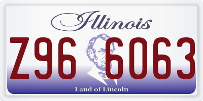 IL license plate Z966063