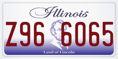 IL license plate Z966065