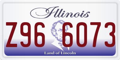 IL license plate Z966073