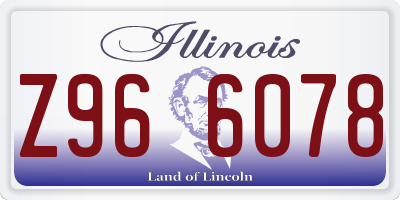 IL license plate Z966078