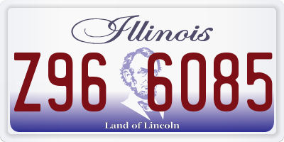 IL license plate Z966085