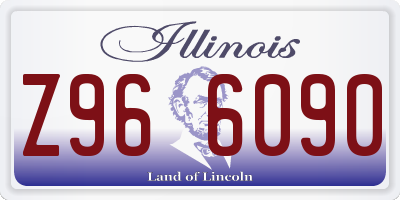 IL license plate Z966090
