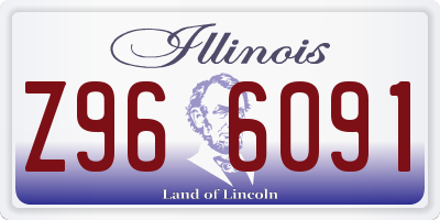 IL license plate Z966091
