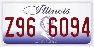 IL license plate Z966094