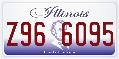 IL license plate Z966095