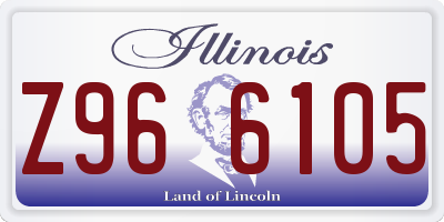 IL license plate Z966105