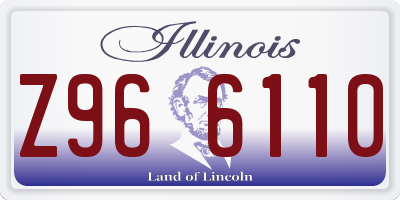 IL license plate Z966110