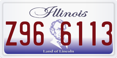 IL license plate Z966113