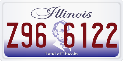 IL license plate Z966122