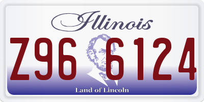 IL license plate Z966124