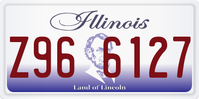 IL license plate Z966127