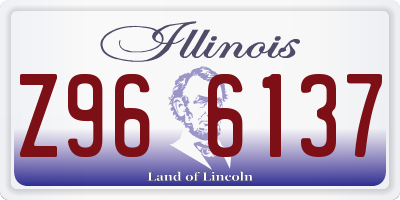 IL license plate Z966137