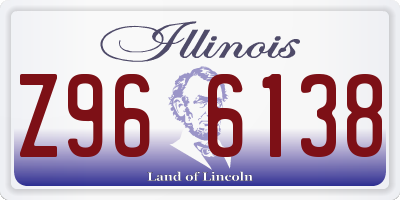 IL license plate Z966138