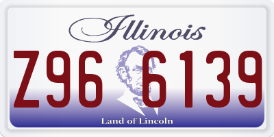 IL license plate Z966139