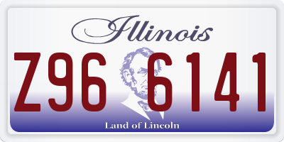 IL license plate Z966141