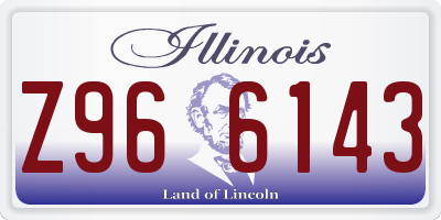 IL license plate Z966143