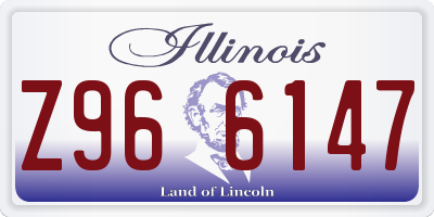 IL license plate Z966147