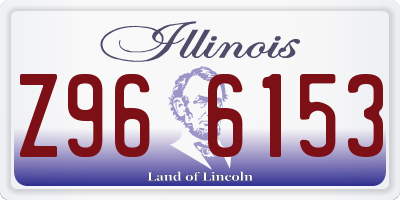 IL license plate Z966153